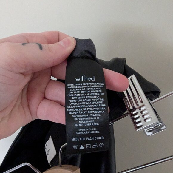 Aritzia Wilfred Elaine Vegan Leather Pants Black Size 0 - Picture 7 of 10